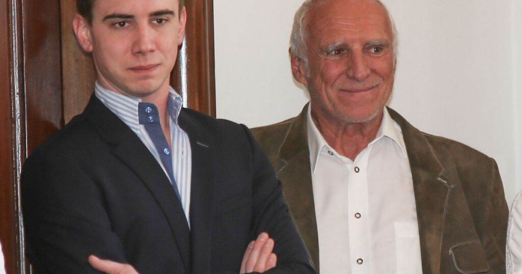 Mark Mateschitz with his father